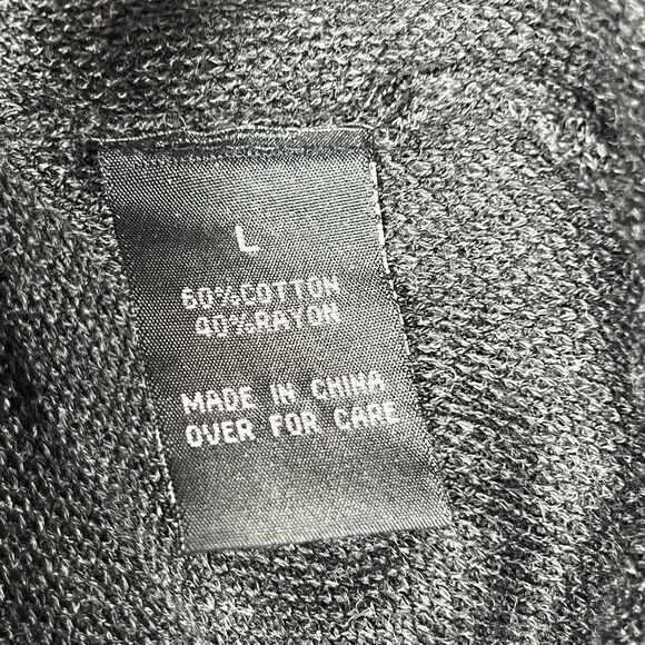 AGB Sweater Dress Womens Large All Over Leopard Print Ballet Neck‎ Charcoal - Picture 7 of 9